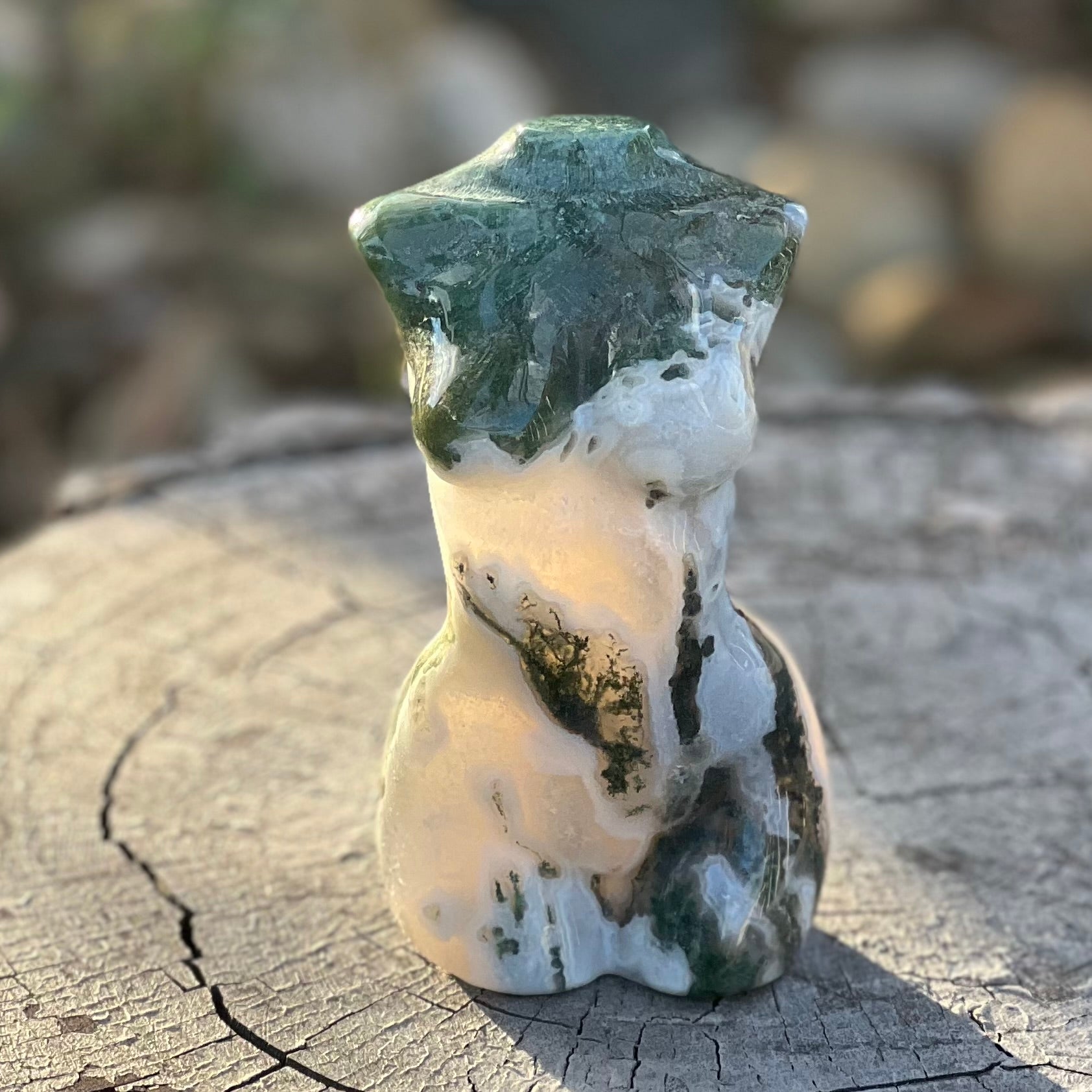 Moss Agate ~ Gaia Goddess ~ Mother Earth (1)