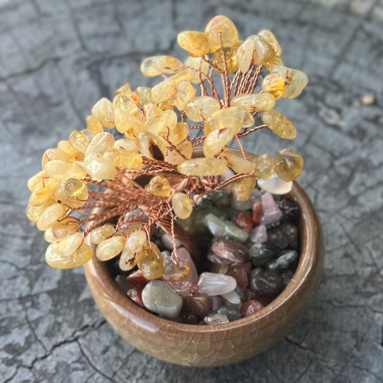 Crystal Bonsai Tree ~ Citrine