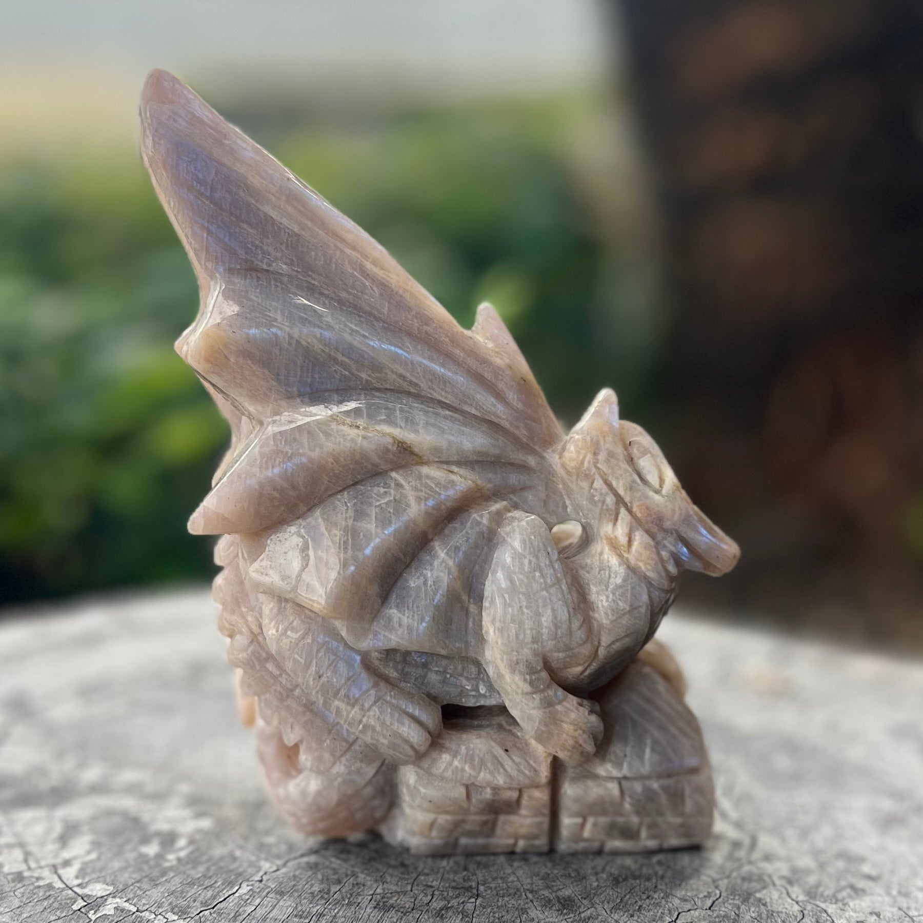 Dragon Carving ~ Moonstone