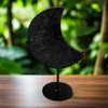 Astrophylite Crescent Moon on Stand