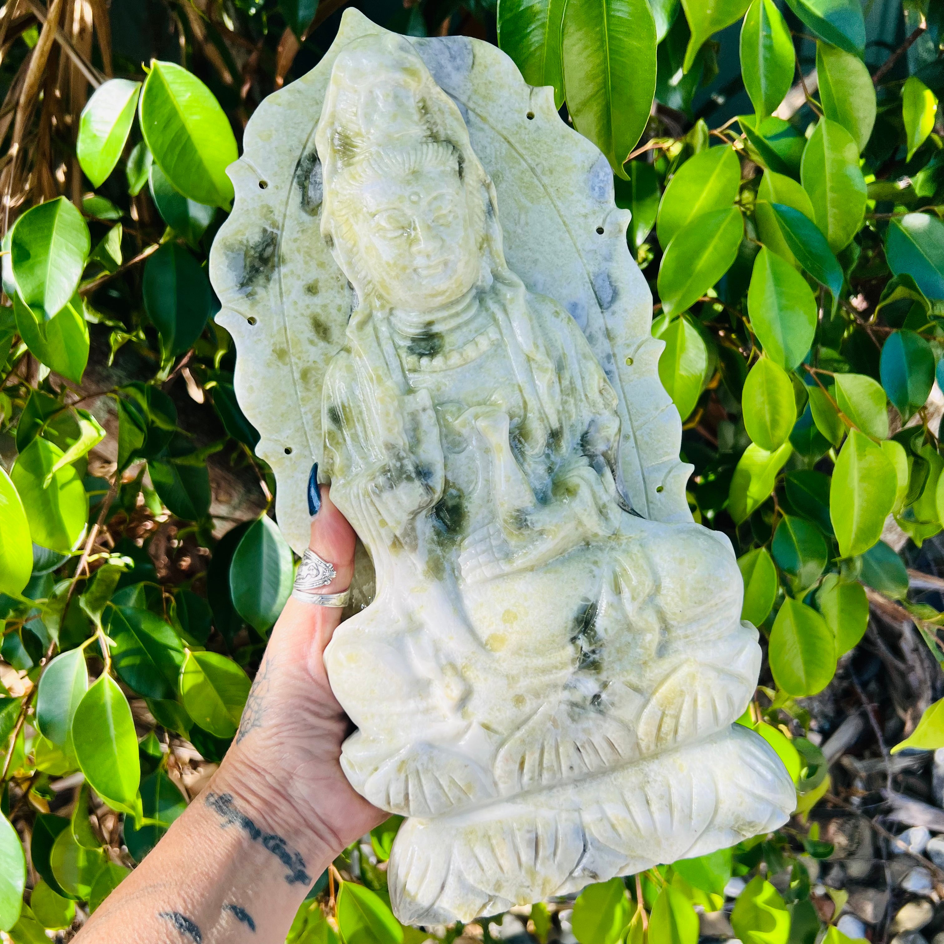 Guan Yin New Jade Goddess Carving