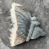 Clear Quartz Butterly Lady Carving