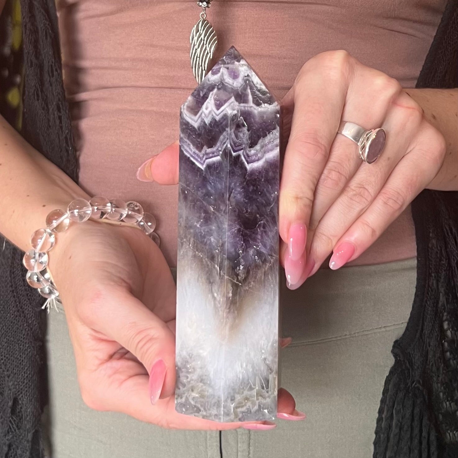 Chevron Amethyst Tower