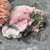 Magnificent Rhodochrosite with Pyrite and Hematite Inclusions on Matrix ~ Specialty Crystal