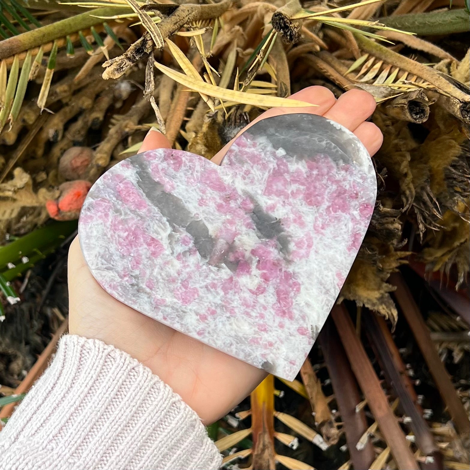 Pink Tourmaline Heart