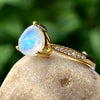 Moonstone ~ Gold Plated Ring - size 6