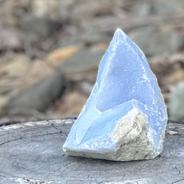 Raw Blue Lace Agate Geode