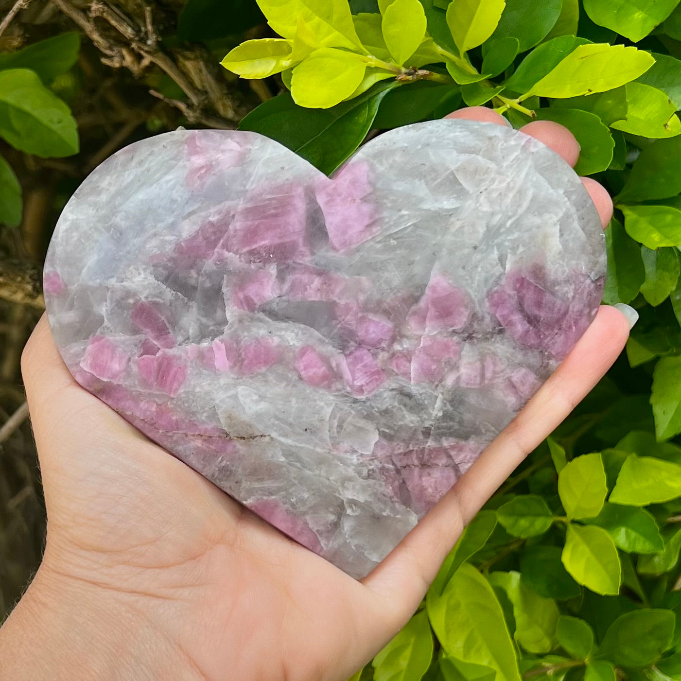 Pink Tourmaline Heart