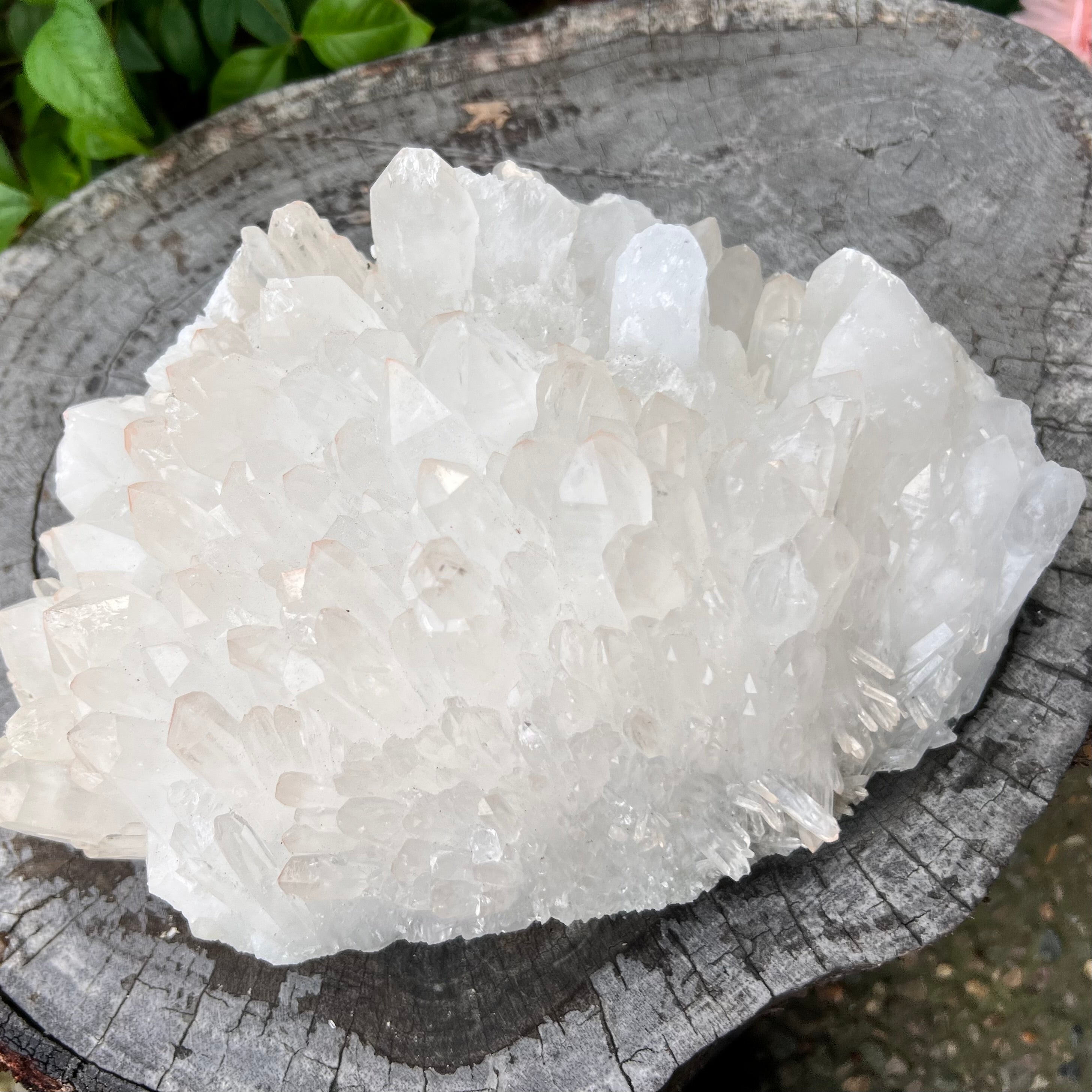 Raw Clear Quartz Natural Cluster of Points