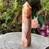 Carnelian with Quartz Generator Tower