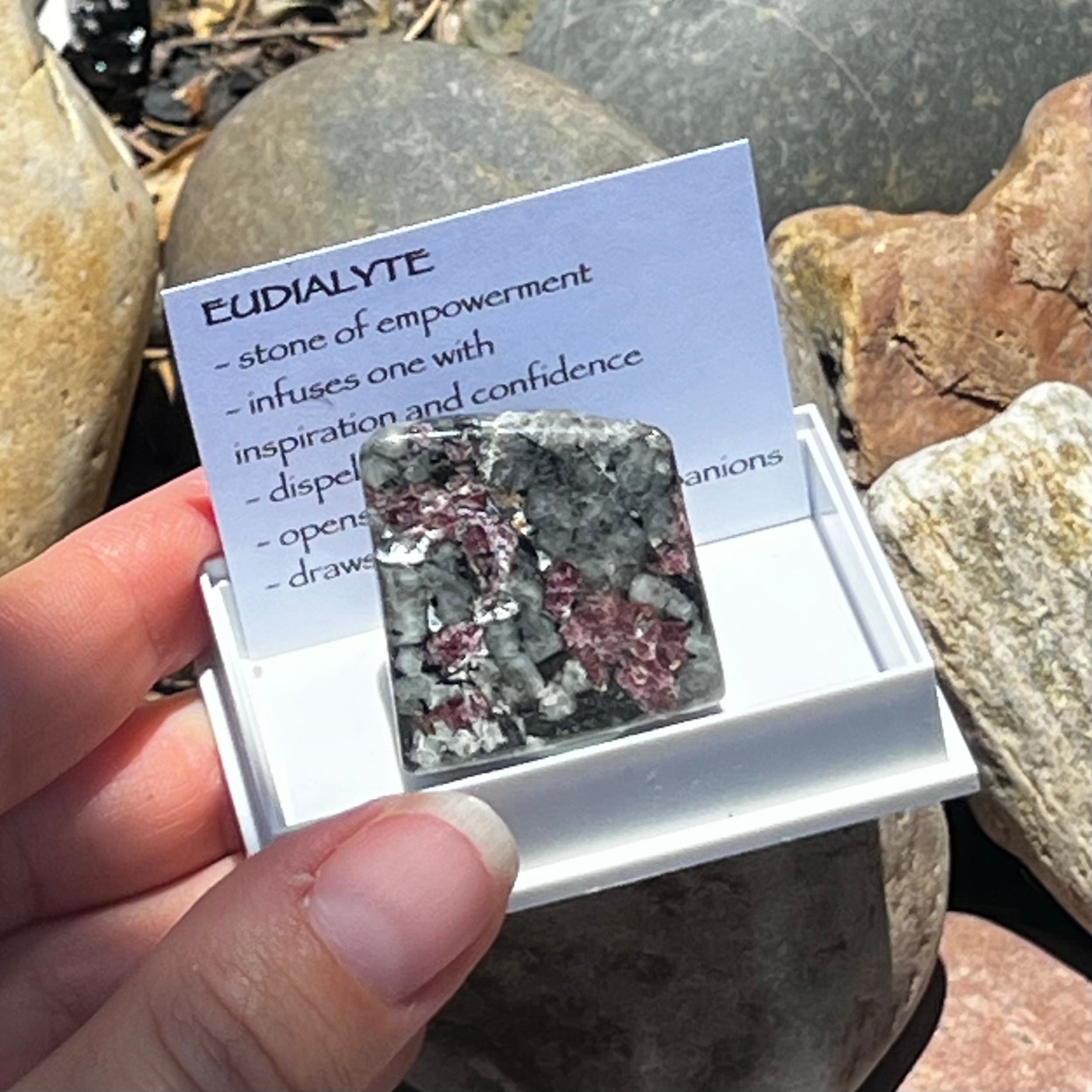 Eudialyte Tumble  ~ Specialty Boxed Crystal