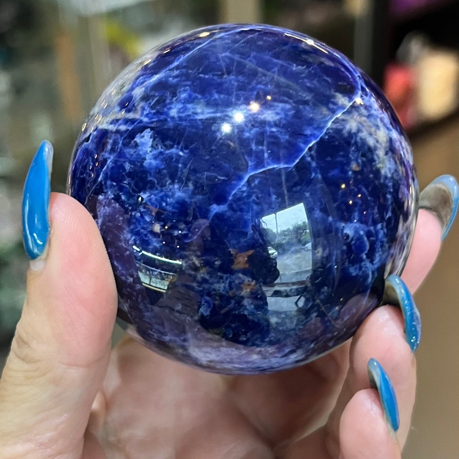 Self Expression Small Sphere ~ Sodalite