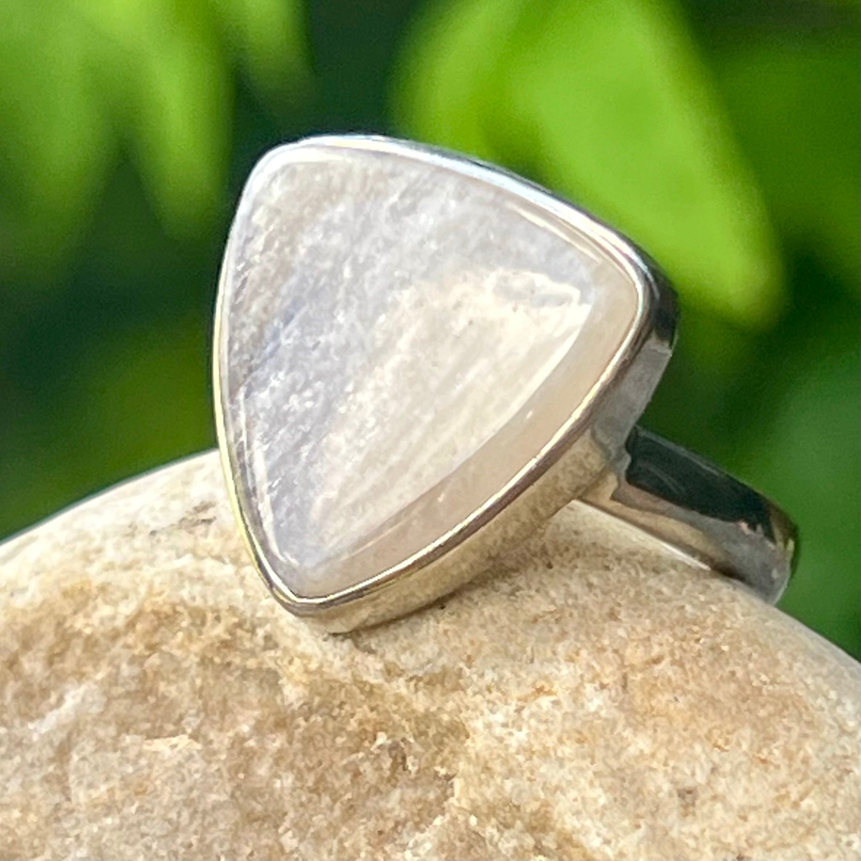 Moonstone Sterling Silver - size 8