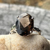 Smokey Quartz ~ Sterling Silver Ring ~ Size 7.5