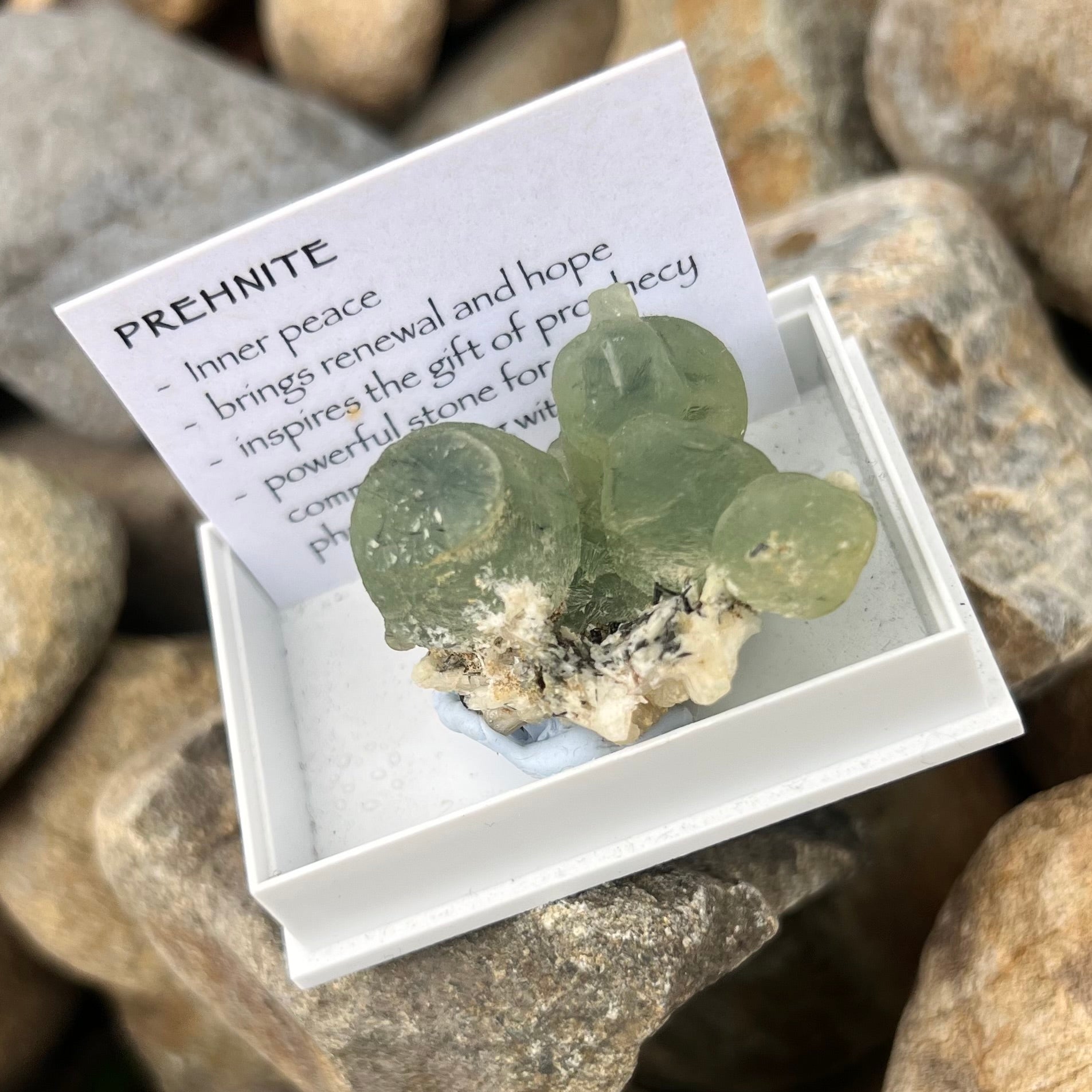 Prehnite Specimen ~ Specialty Boxed Crystal