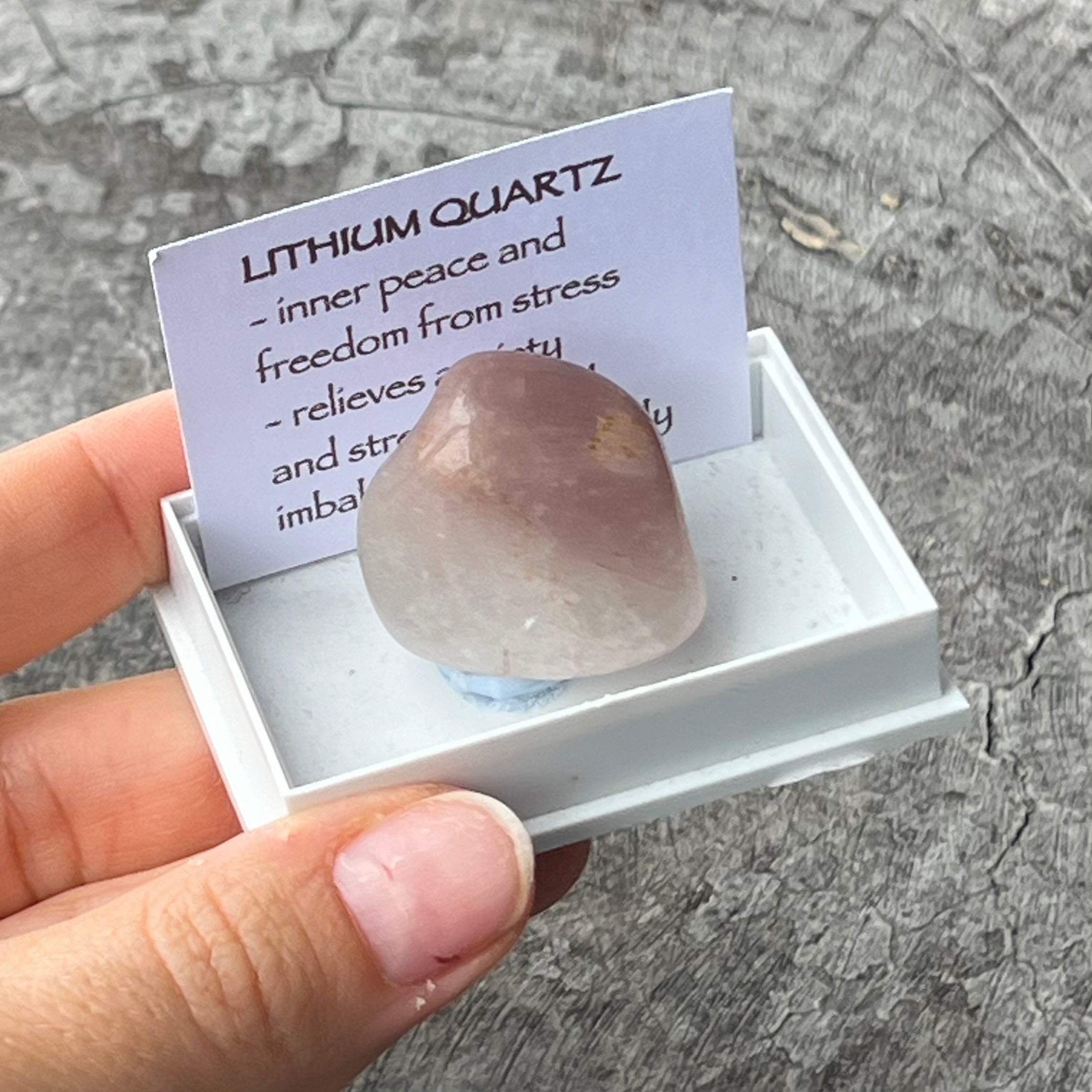 Lithium Quartz ~ Specialty Boxed Crystal