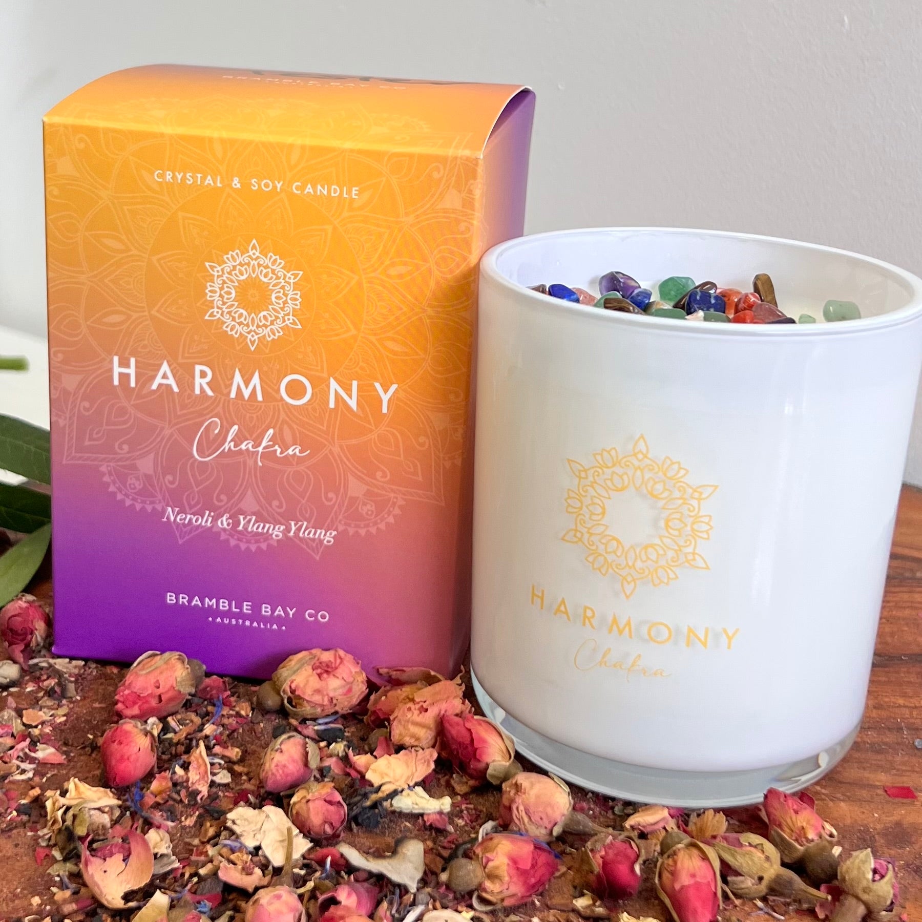 Boho Crystal Harmony Candle ~ Chakra ~
Neroli & Ylang Ylang
