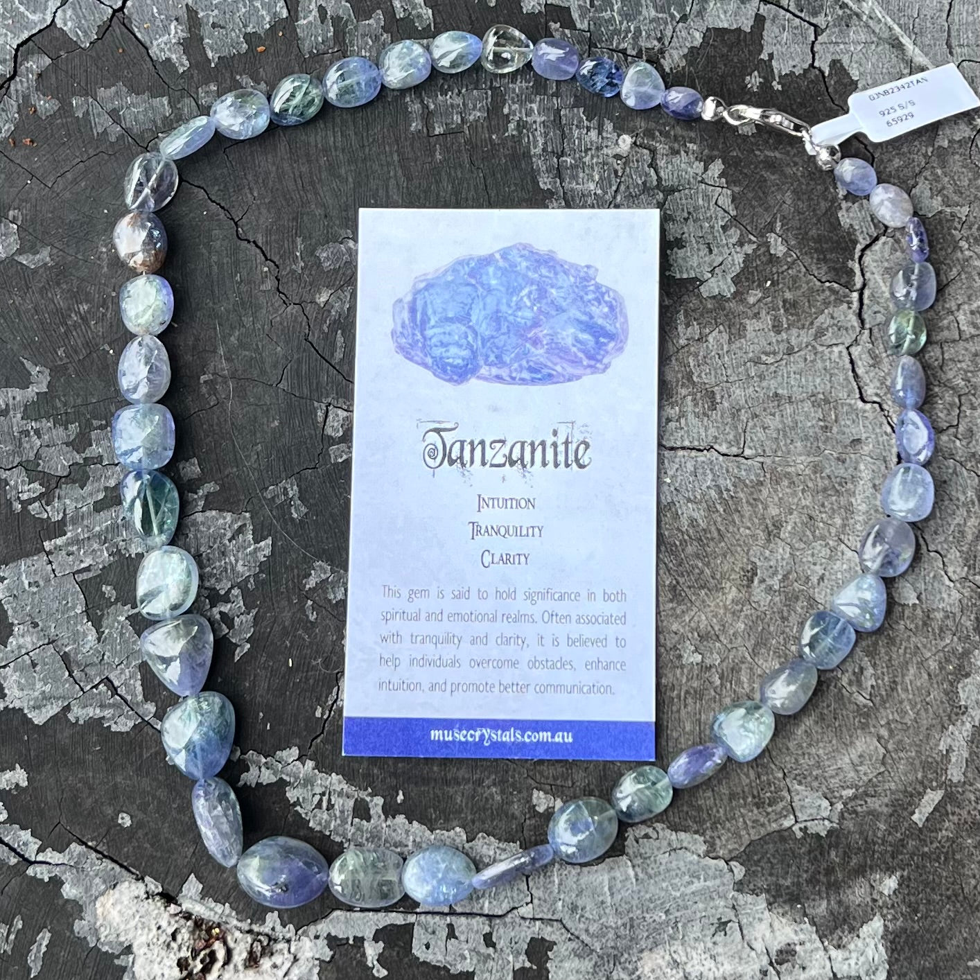 Tanzanite Bead Necklace