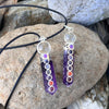 Amethyst & Chakra Pencil Generator Crystal Necklace