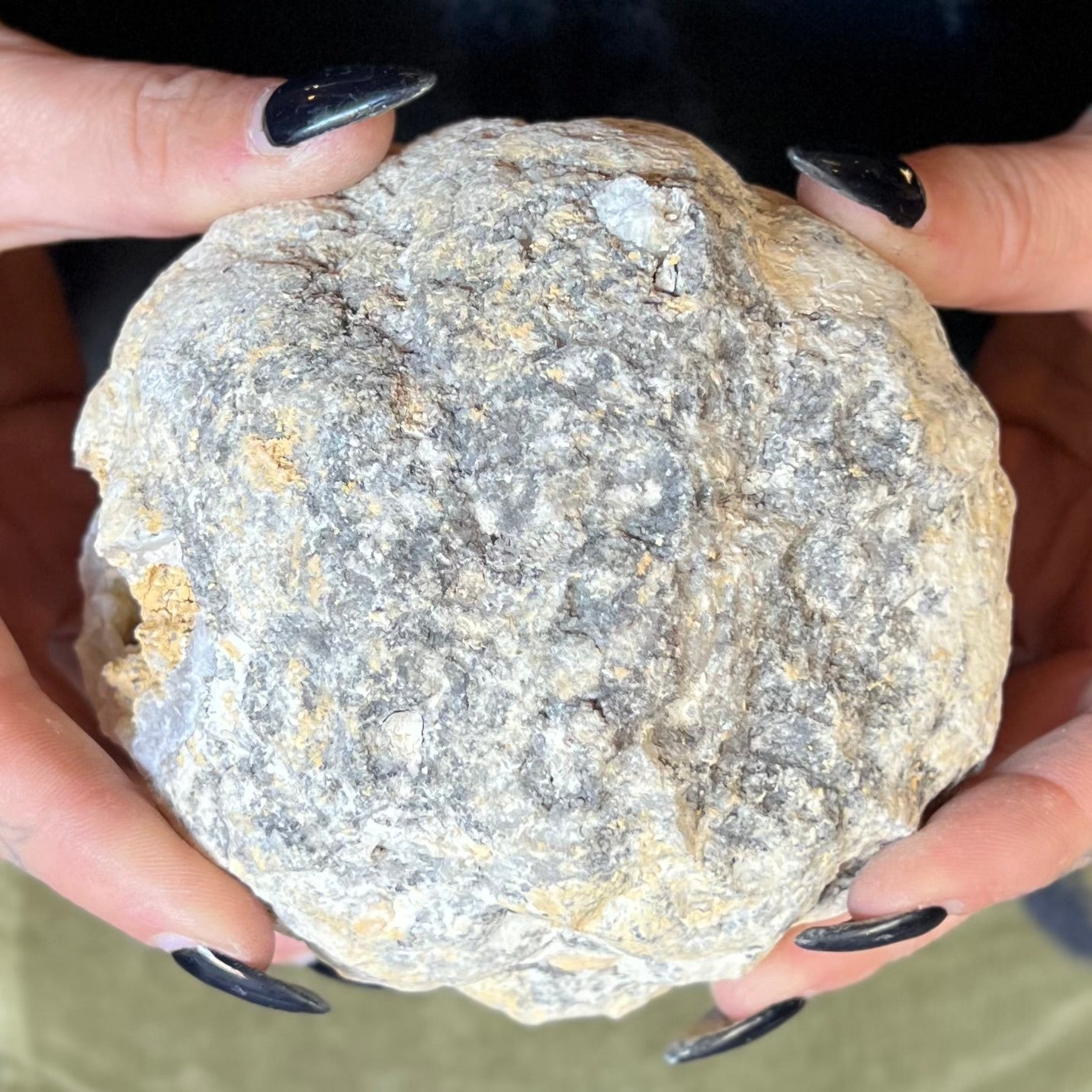 Clear Quartz Natural Geode ~ Large in Two Halves