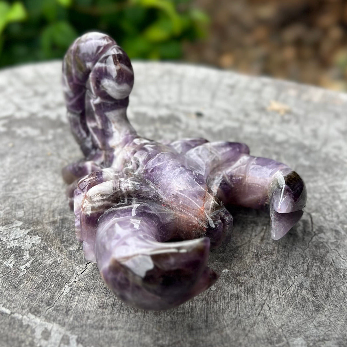 Amethyst Scorpion Carving