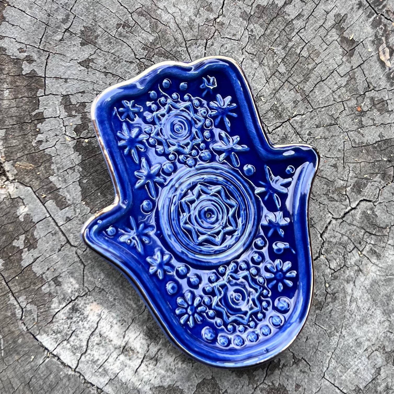 Hamsa Evil Eye ~ Incense Holder Dish
