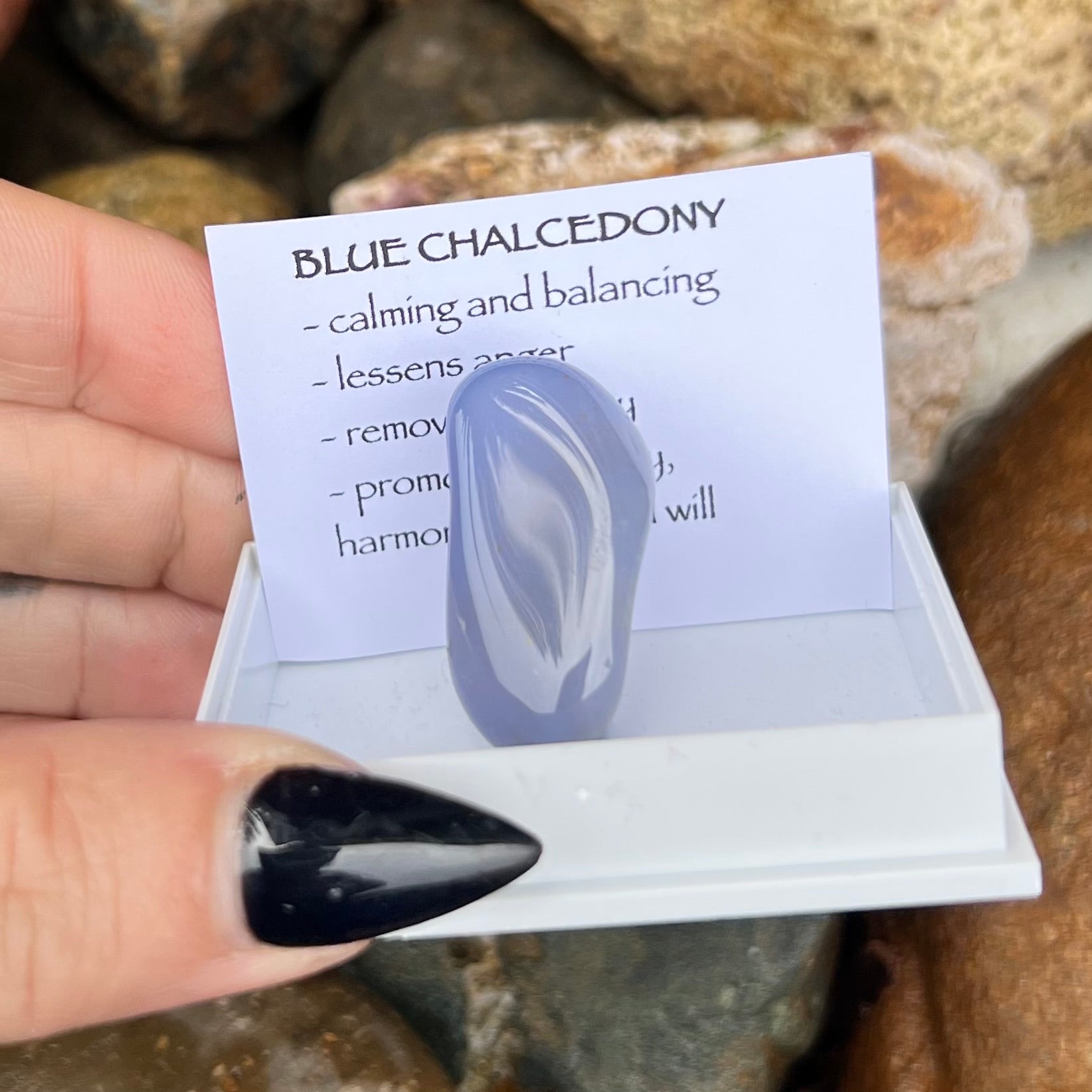 Blue Chalcedony ~ Specialty Boxed Crystal