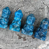 Tiny Buddah ~ Blue Apatite carving