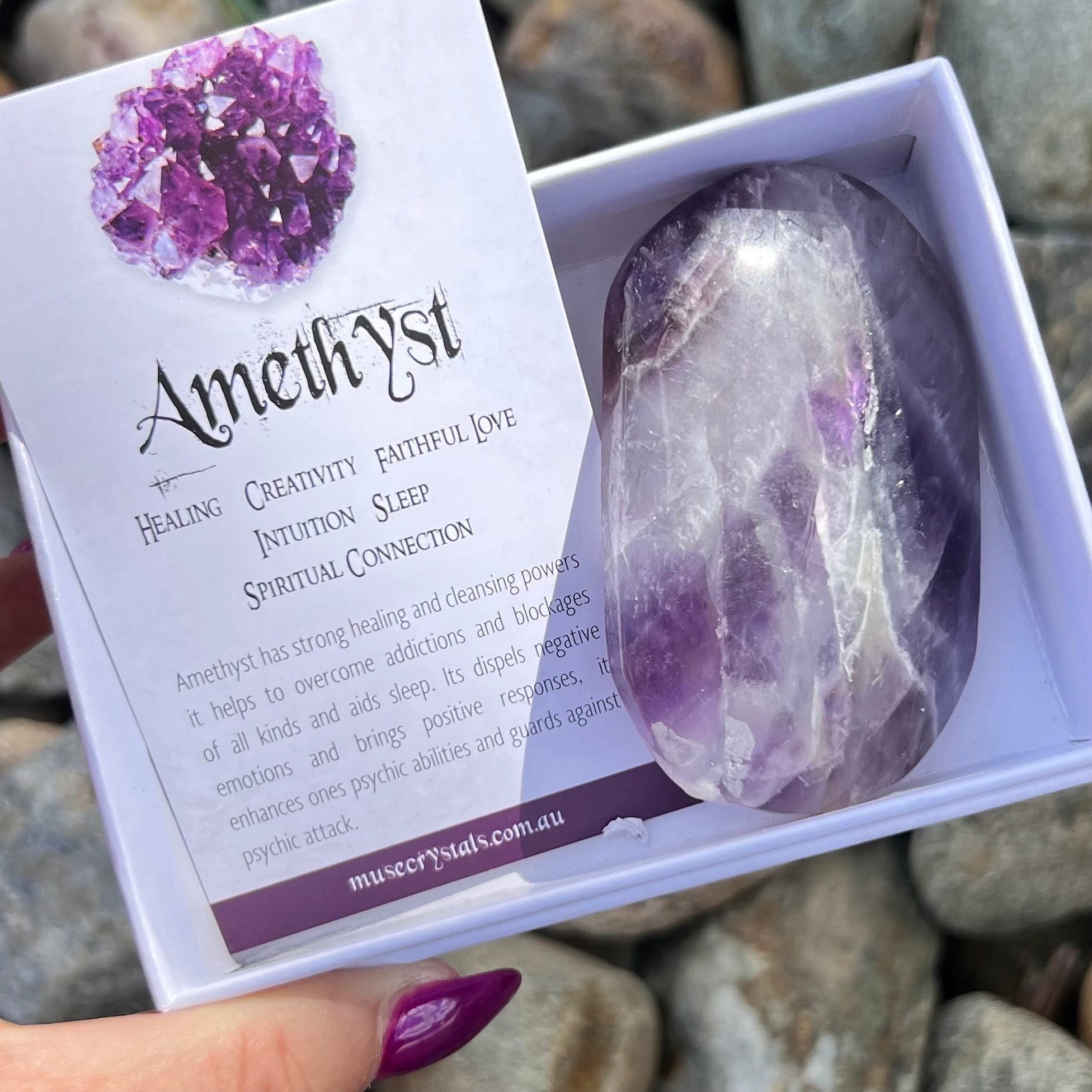 Chevron Amethyst ~ Specialty Boxed Crystal