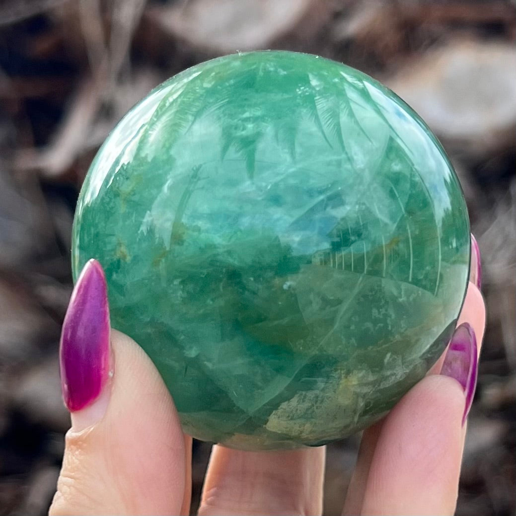 Inner Balance Green Fluorite Sphere