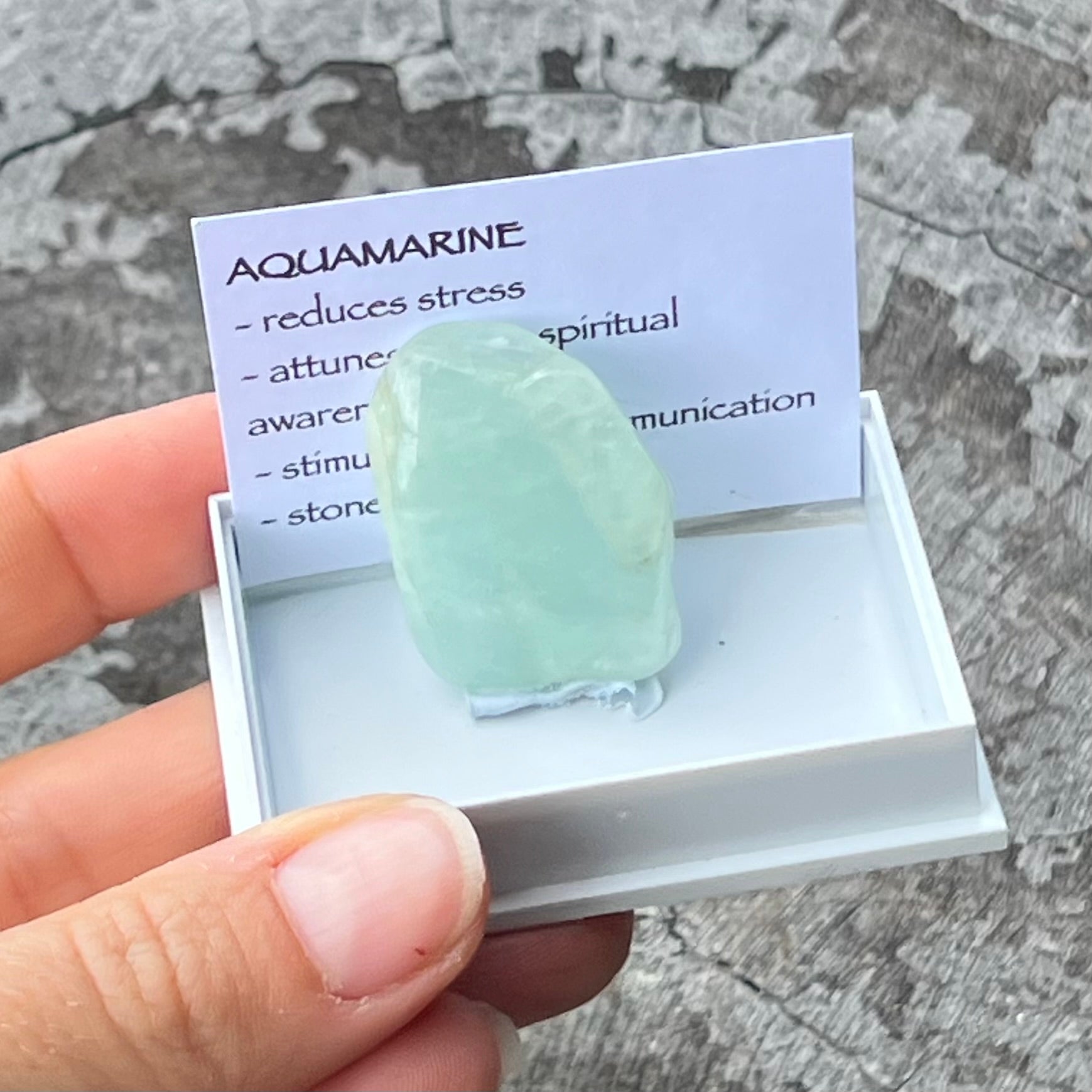 Aquamarine ~ Specialty Boxed Crystal