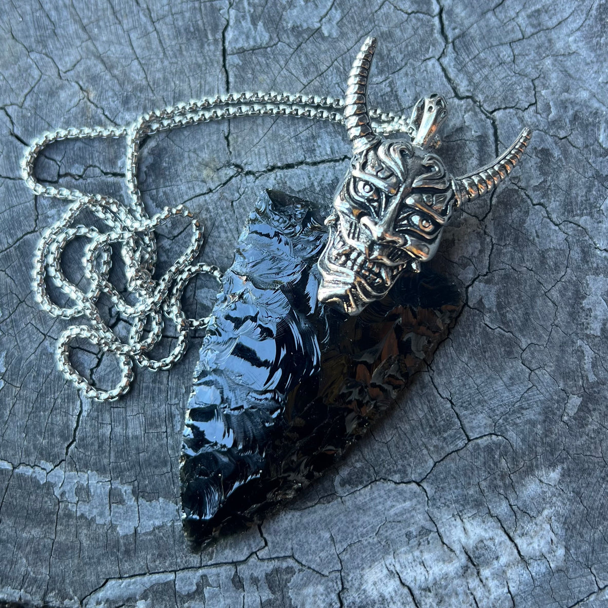 Viking Talisman ~ Black Obsidian