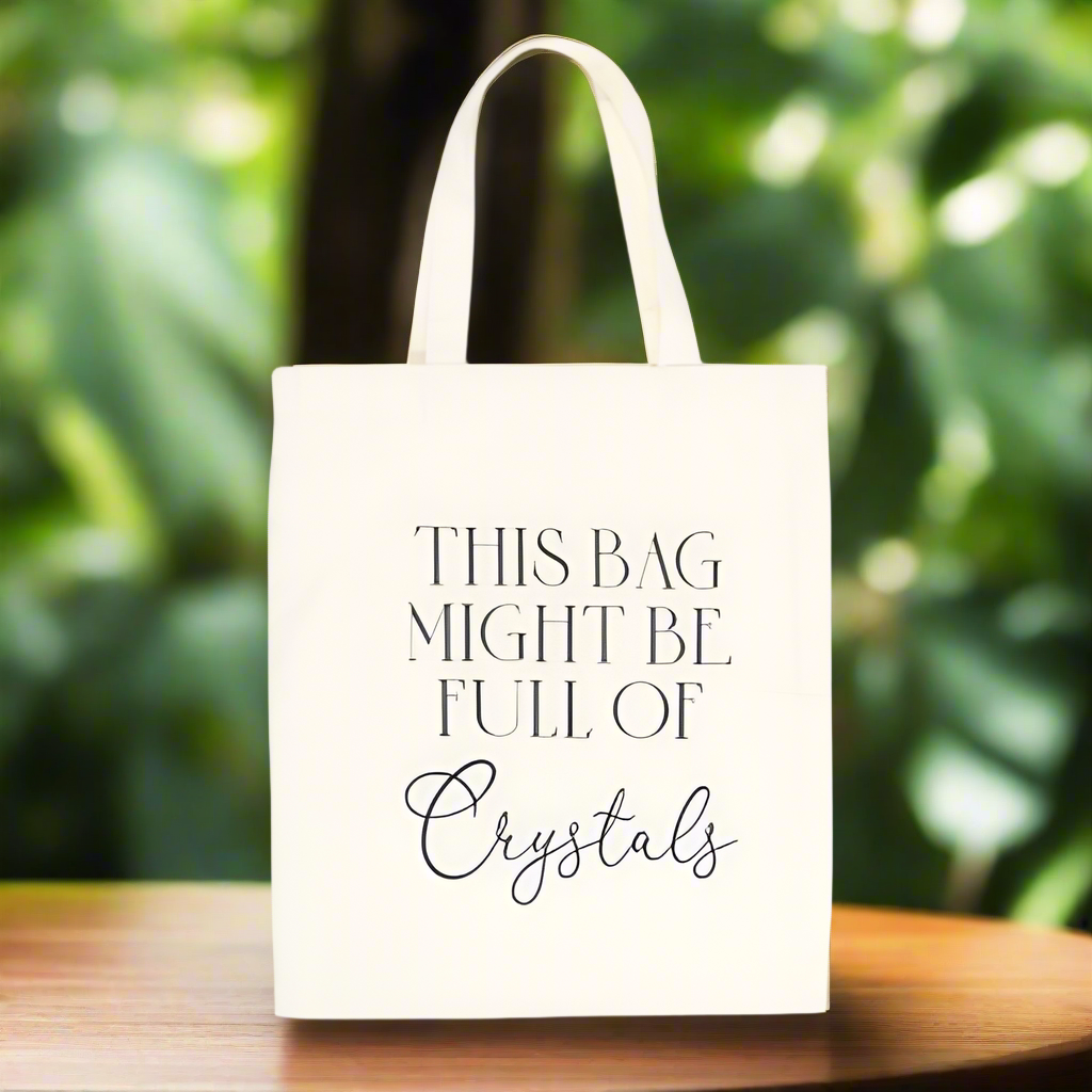 Crystal Tote Carry Bag ~ White