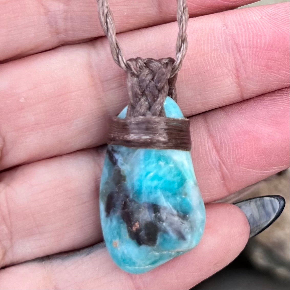 Muse Medicine ~ Amazonite/Smoky Quartz Trauma Transformer ~ Talisman