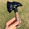 Black Obsidian Axe Carving ~ 2