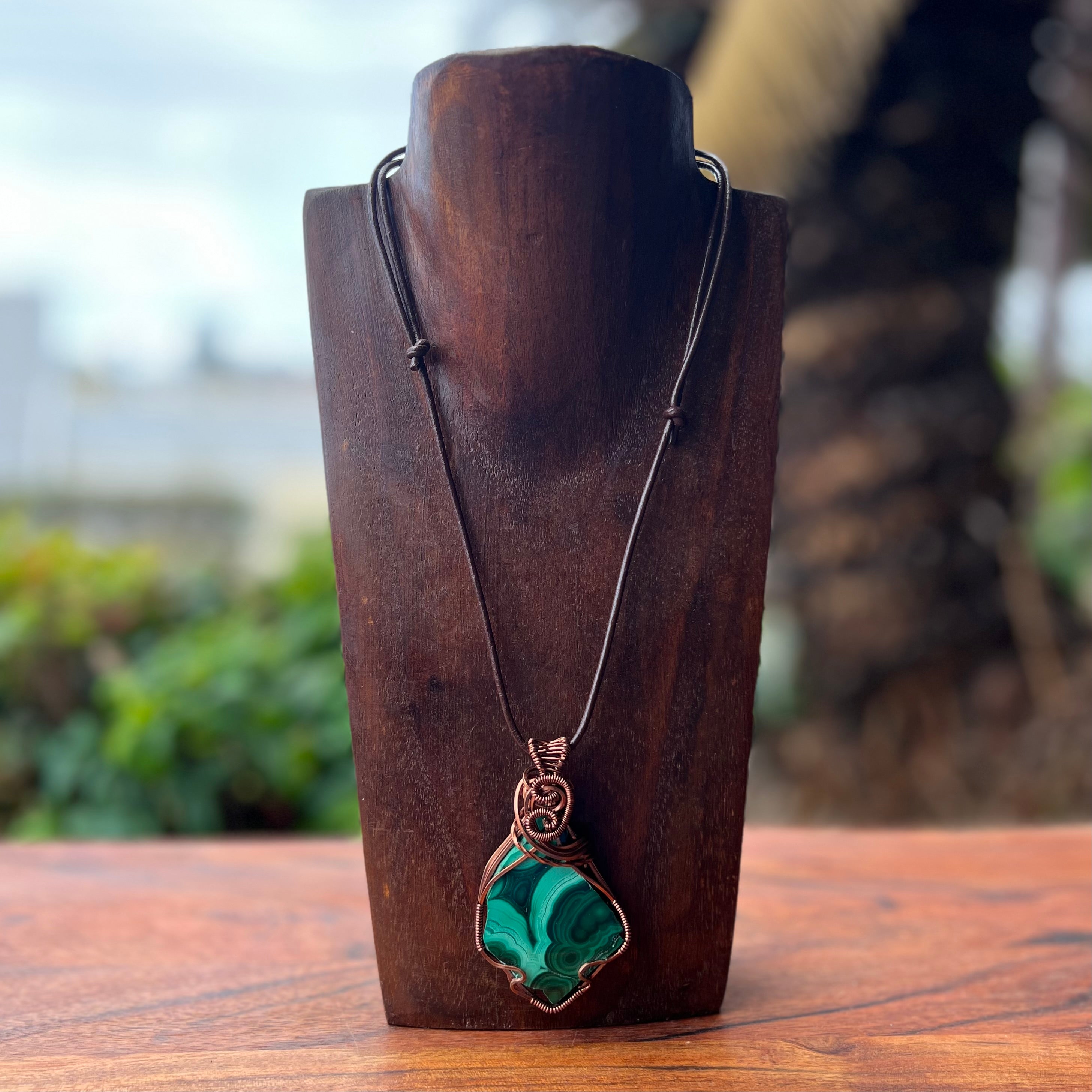 Muse Forged ~ Artesian Malachite Necklace