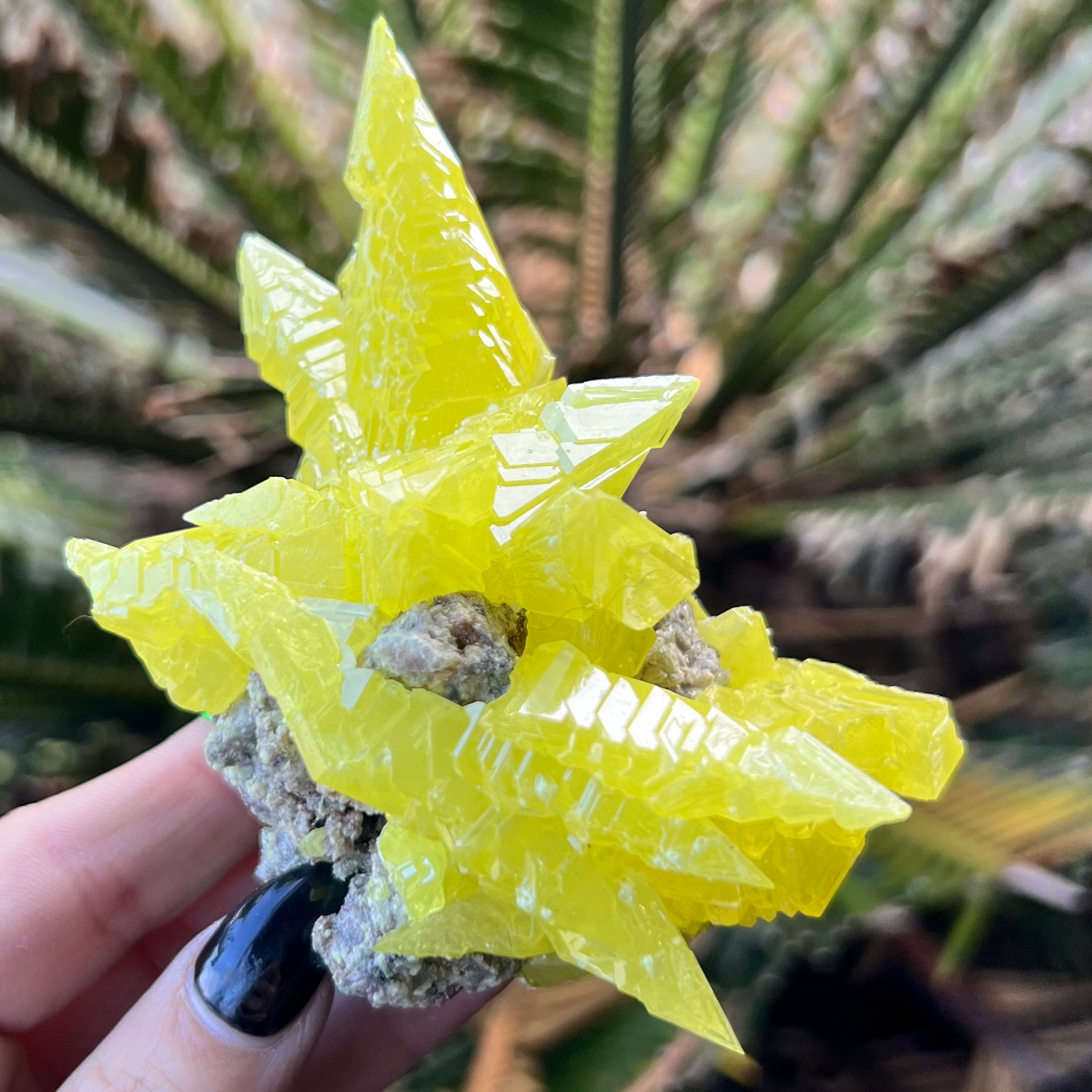 Sulphur Quartz Specimen