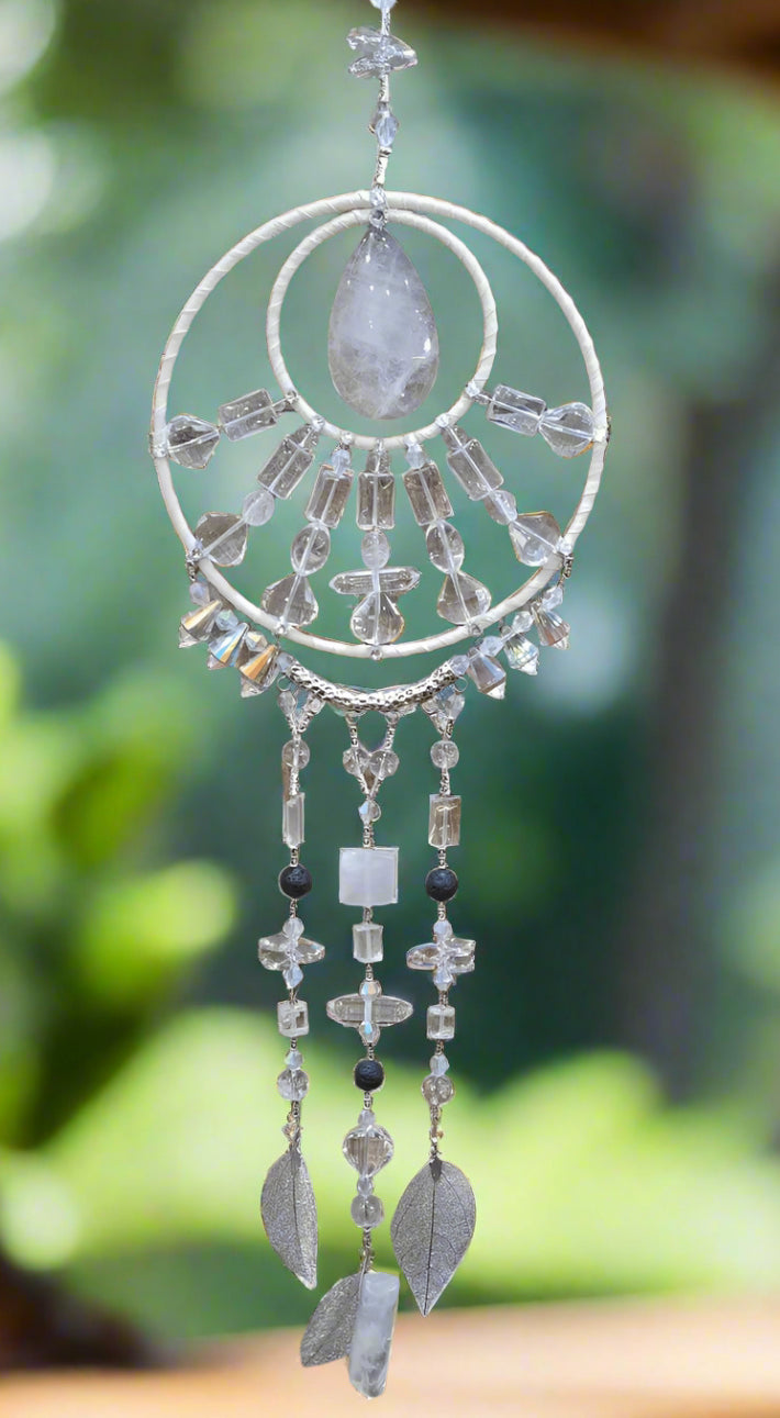 Large Dream Catcher ~ Clear Quartz