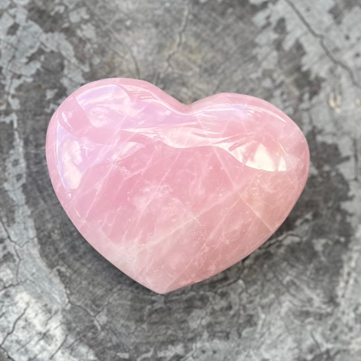Rose Quartz Large Heart