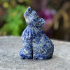 Lapis Lazuli ~ Howling Wolf Carving