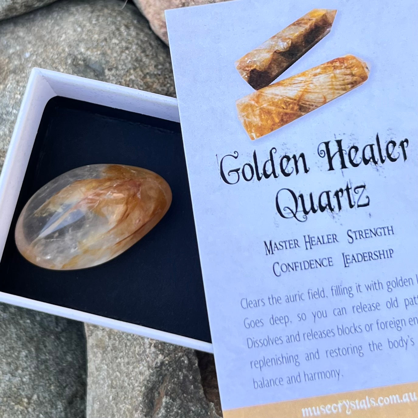 Golden Healer ~ Specialty Boxed Crystal