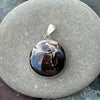 Round Chocolate Calcite Pendant