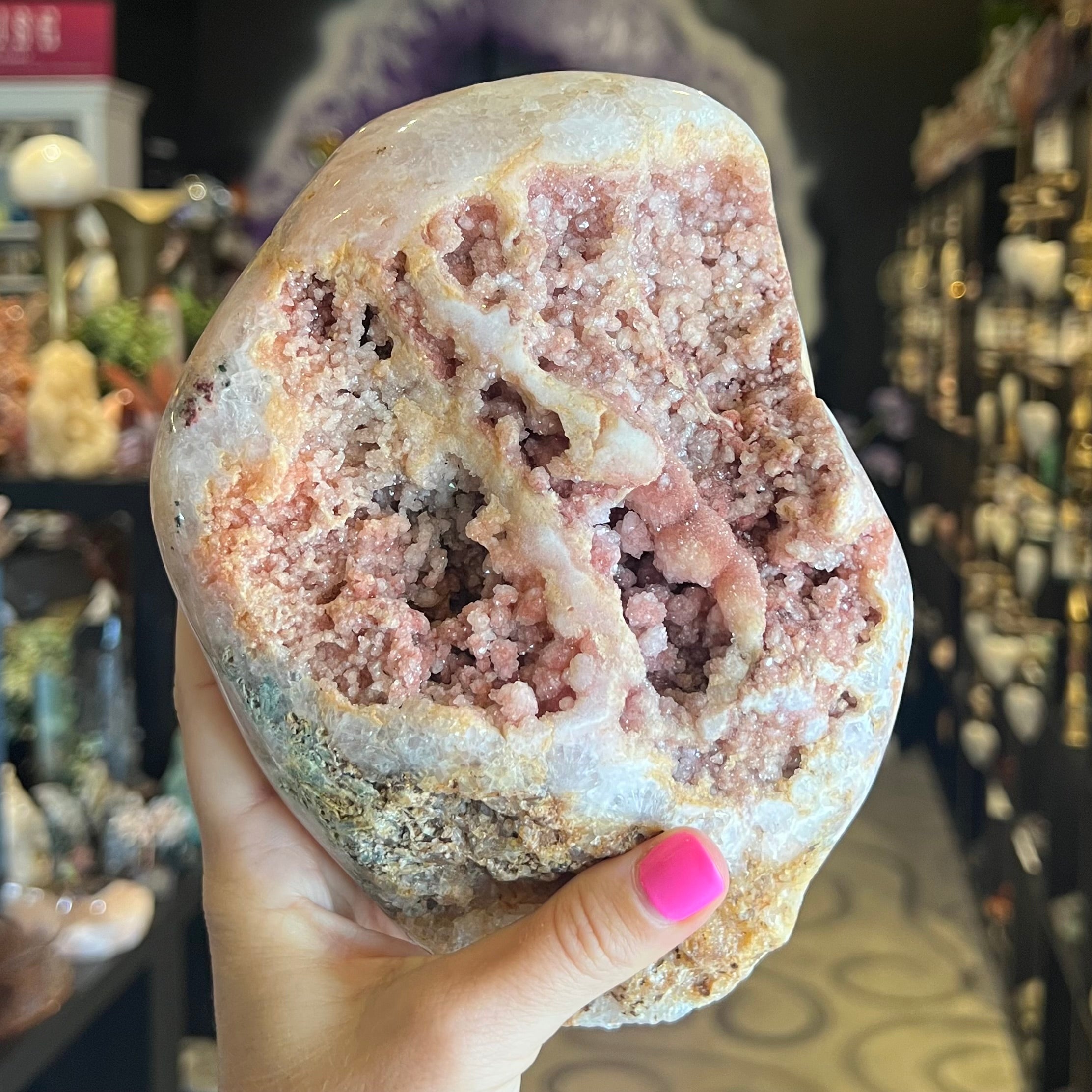Pink Amethyst Geode