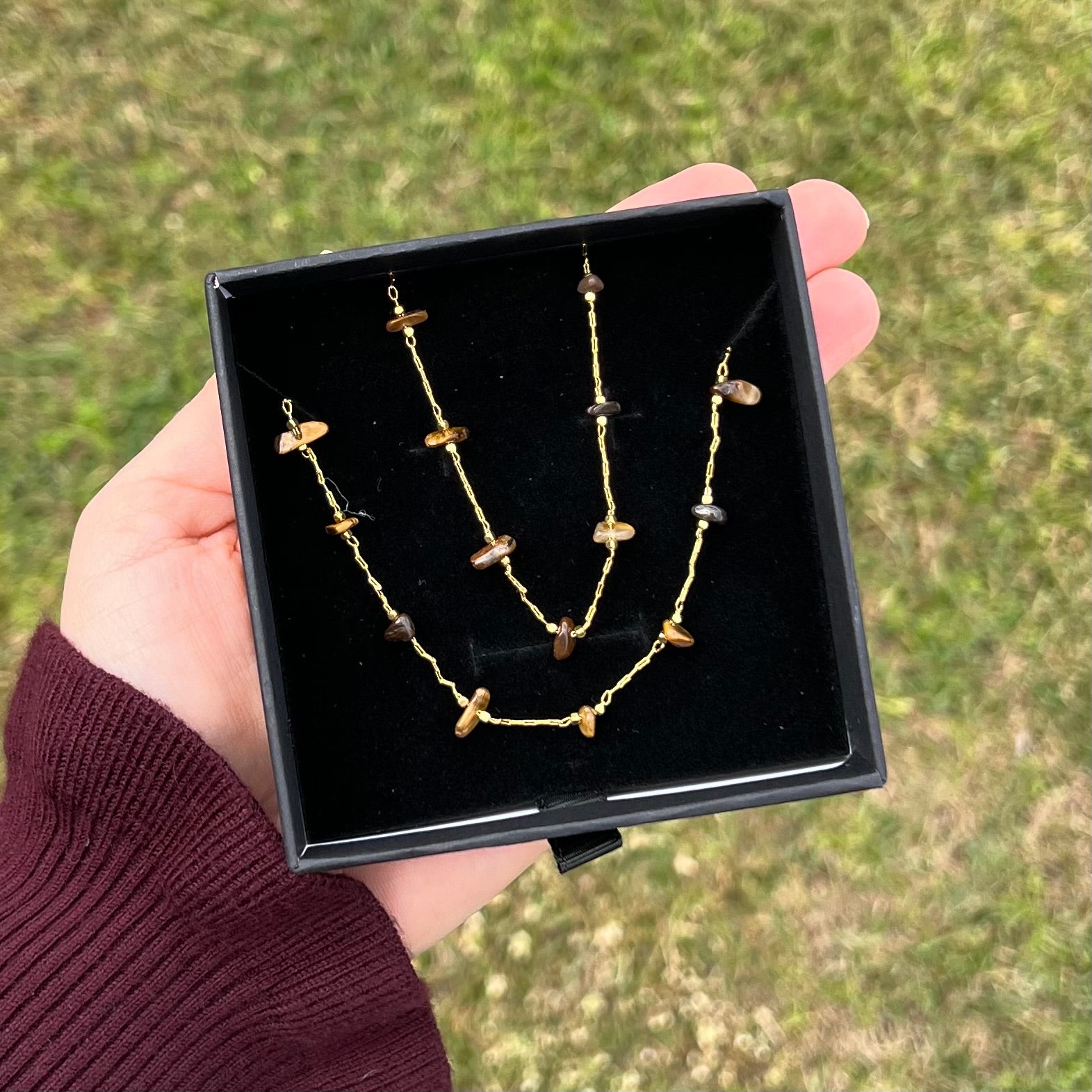Muse Elegance ~ Tiger Eye Set ~ Gold