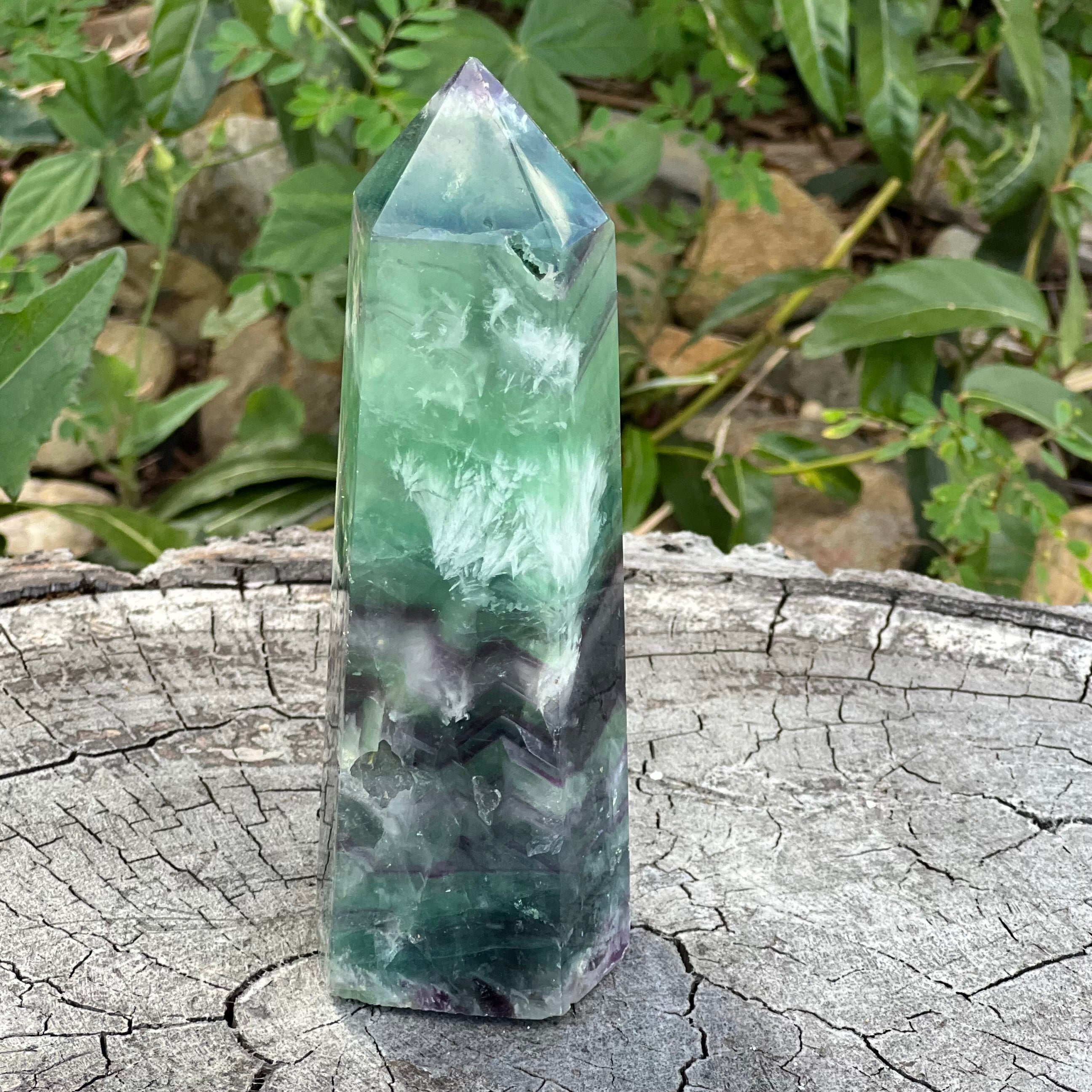 Rainbow Snowflake Fluorite Generator Point