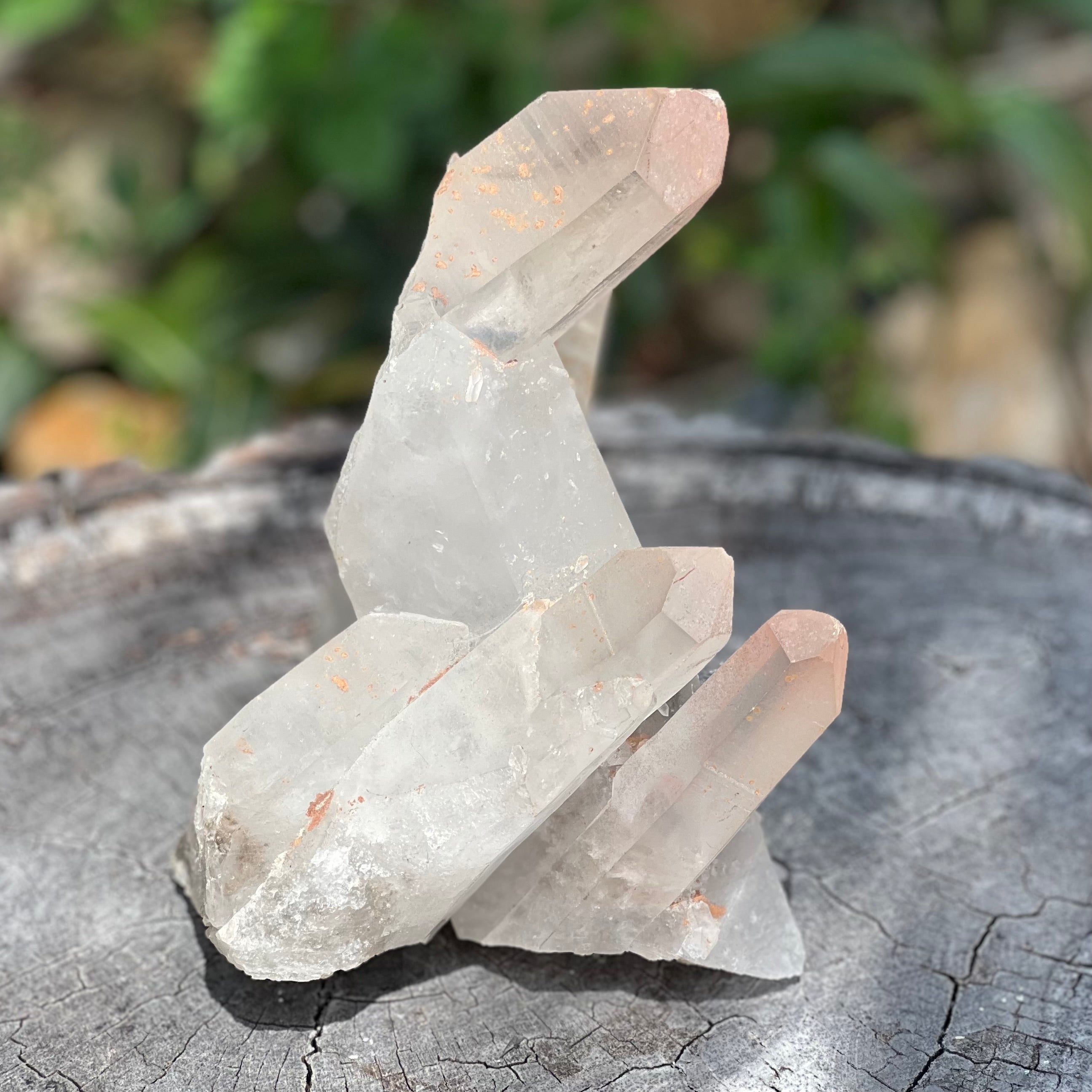 Raw Clear Quartz Natural Cluster of Points