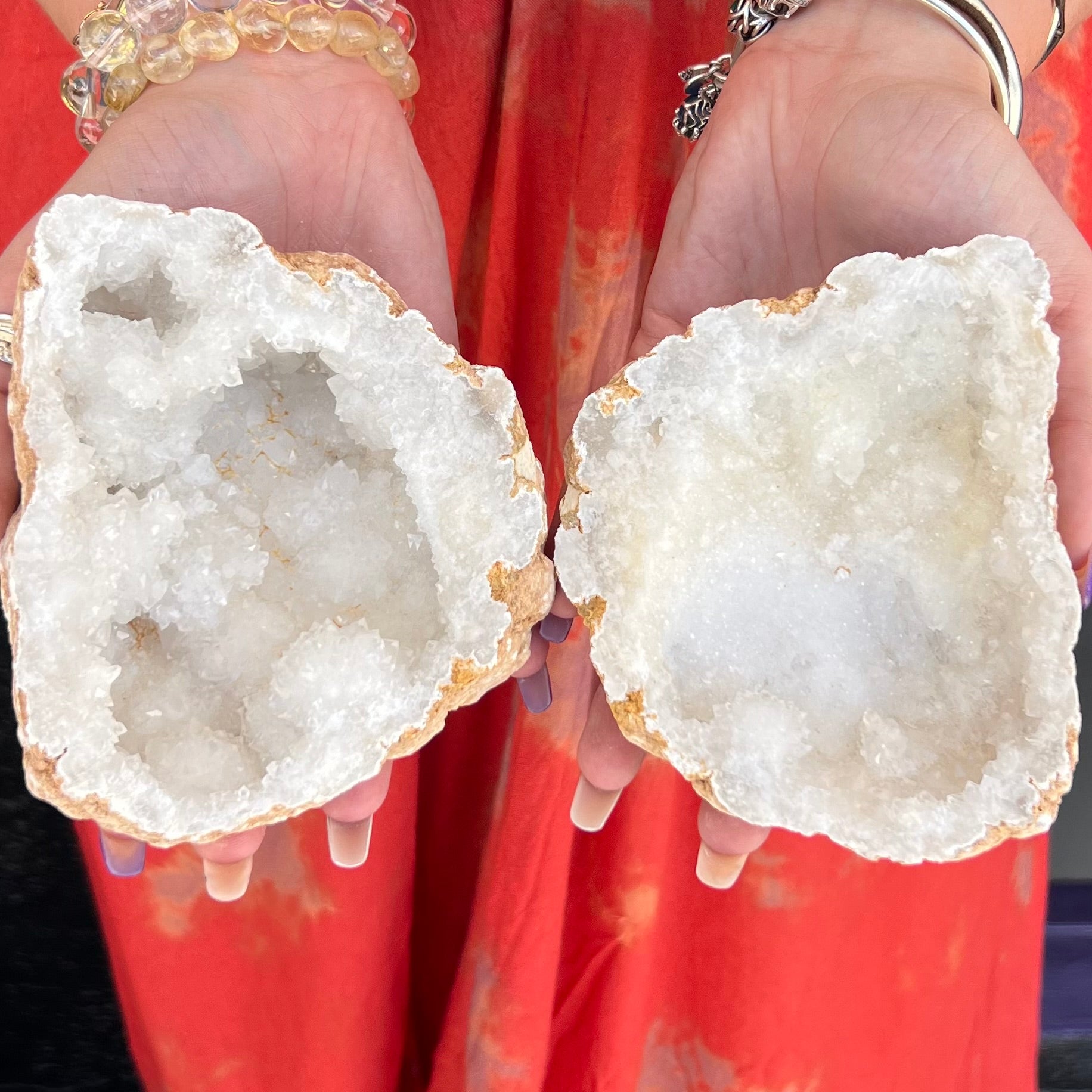 Clear Quartz Friendship Geode (G)