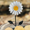 Selenite Daisy on Metal Stand