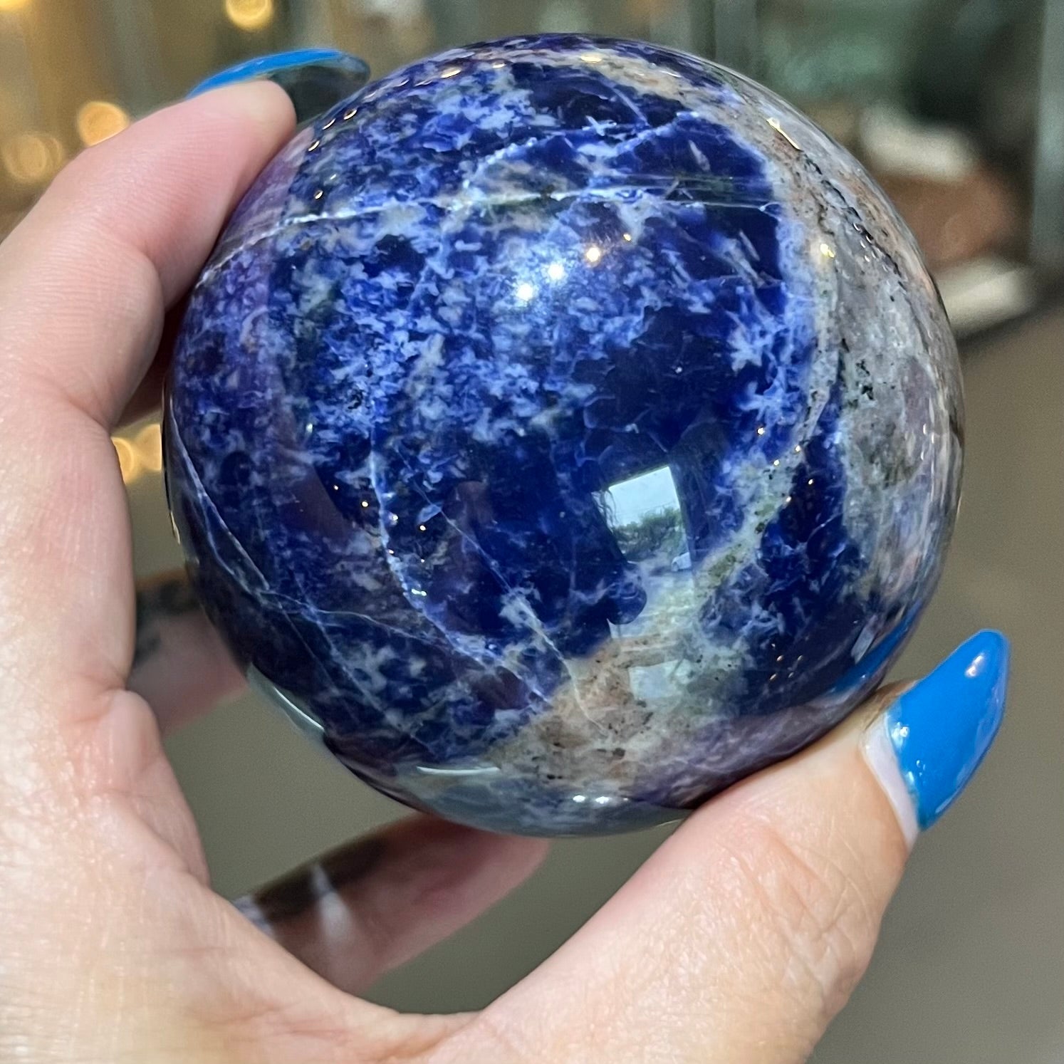 Self Expression Small Sphere ~ Sodalite