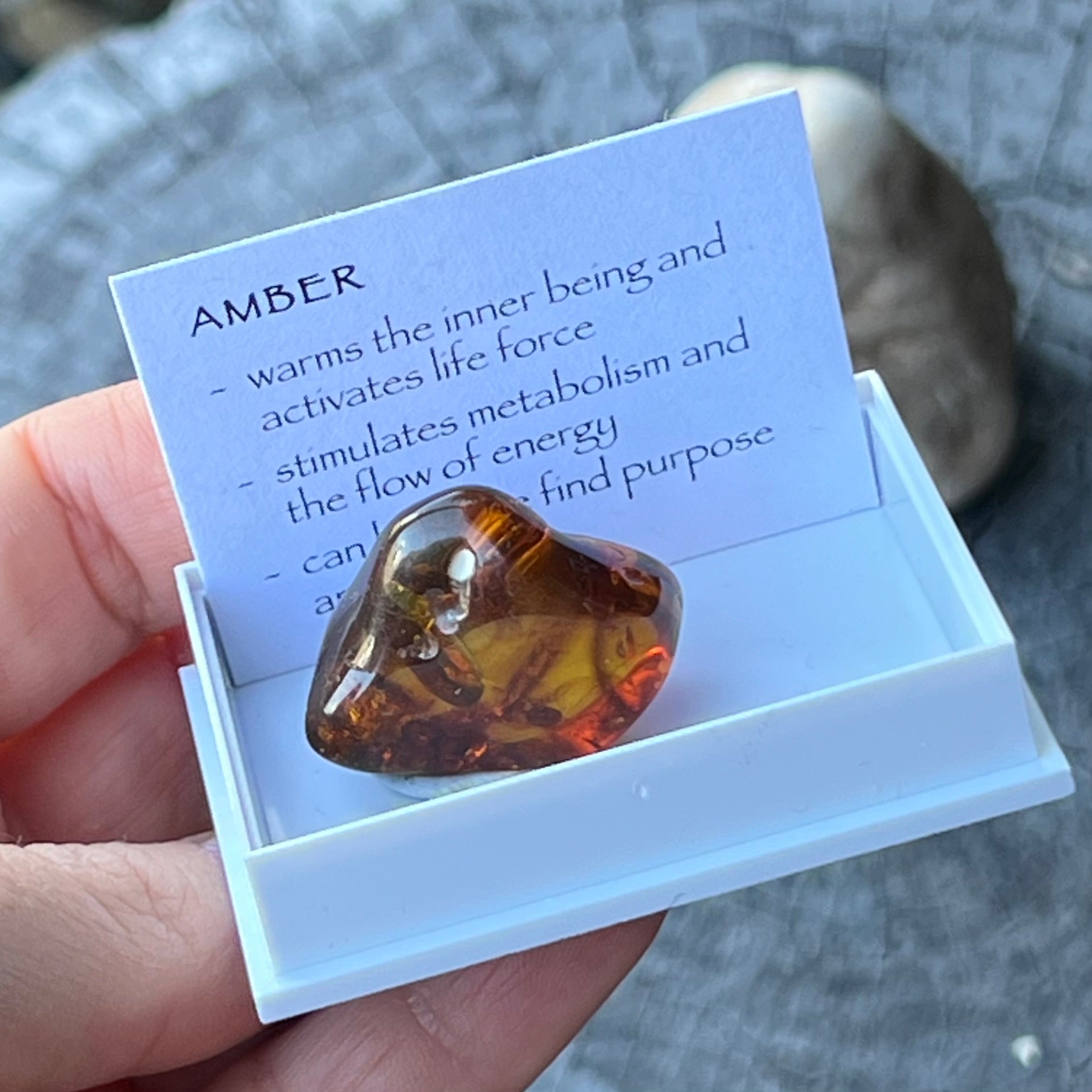 Amber ~ Specialty Boxed Crystal